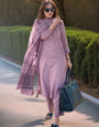 Lavish Lavender Cotton Kurta Set with Chanderi Dupatta | Ethnic Wear