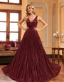 Luxury Evening Wear Gown for Women – Sleeveless V-Neck Party & Cocktail Dress