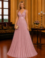 Luxury Evening Wear Gown for Women – Sleeveless V-Neck Party & Cocktail Dress Black Gajari