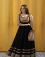 STUNNING BLACK COTTON GOWN: EFFORTLESS ELEGANCE FOR EVERY OCCASION