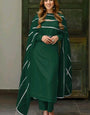 COTTON SILK ELEGANT EMERALD KURTA SET
