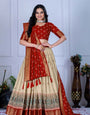 Royal Rust Red Jacquard Lehenga Set ๐ฅ