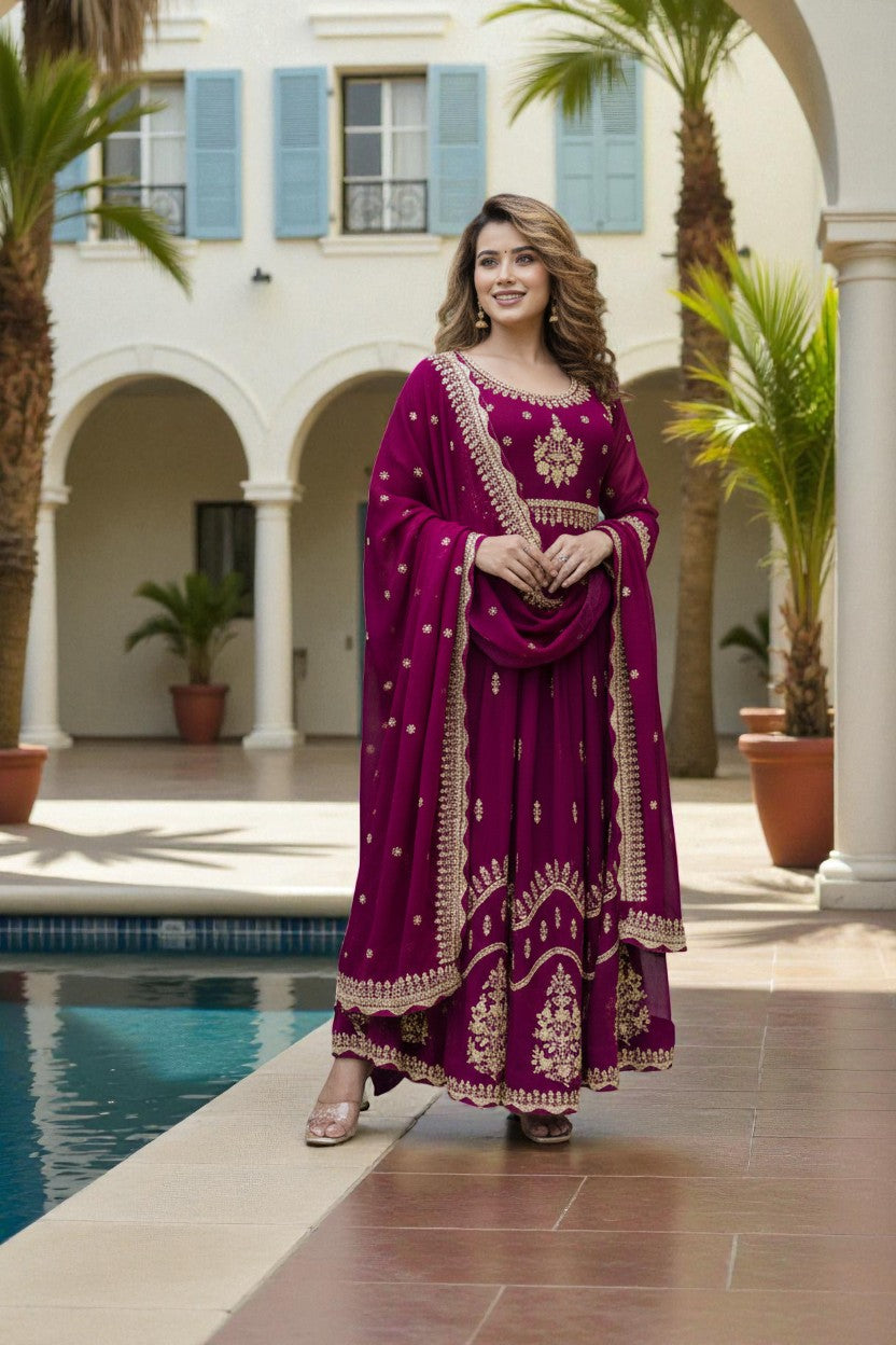 Designer Full Sleeve Maxi Gown for Women