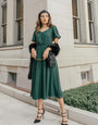 ELEGANT CASUAL HIGHBURY DRESS : EMERALD