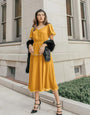 ELEGANT CASUAL HIGHBURY DRESS : YELLOW