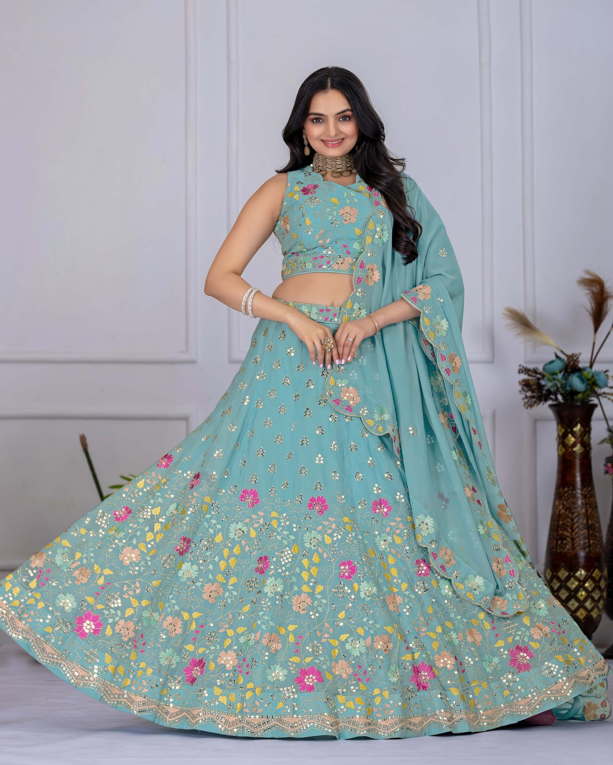 Enchanted Garden Lehenga Set 🌸