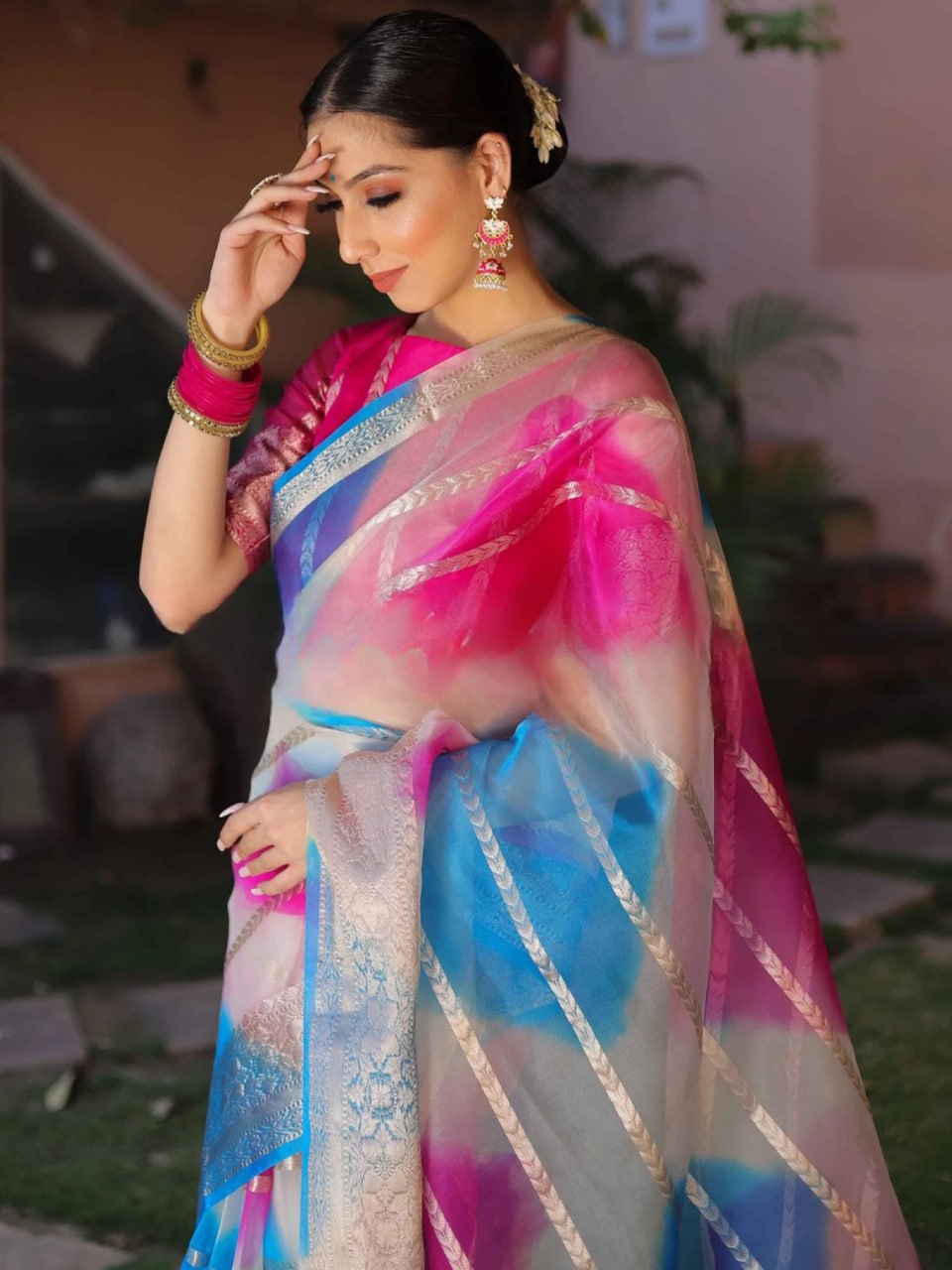 ELEGANCE BANARASI SILK SAREE WITH PREMIUME ZARI WORK