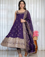 Alveera Premium Quality Purple Anarkali Suit Set (Copy)